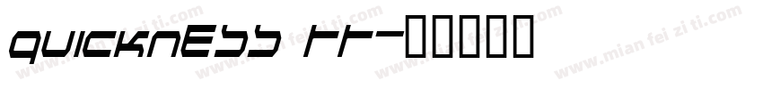 Quickness TT字体转换
